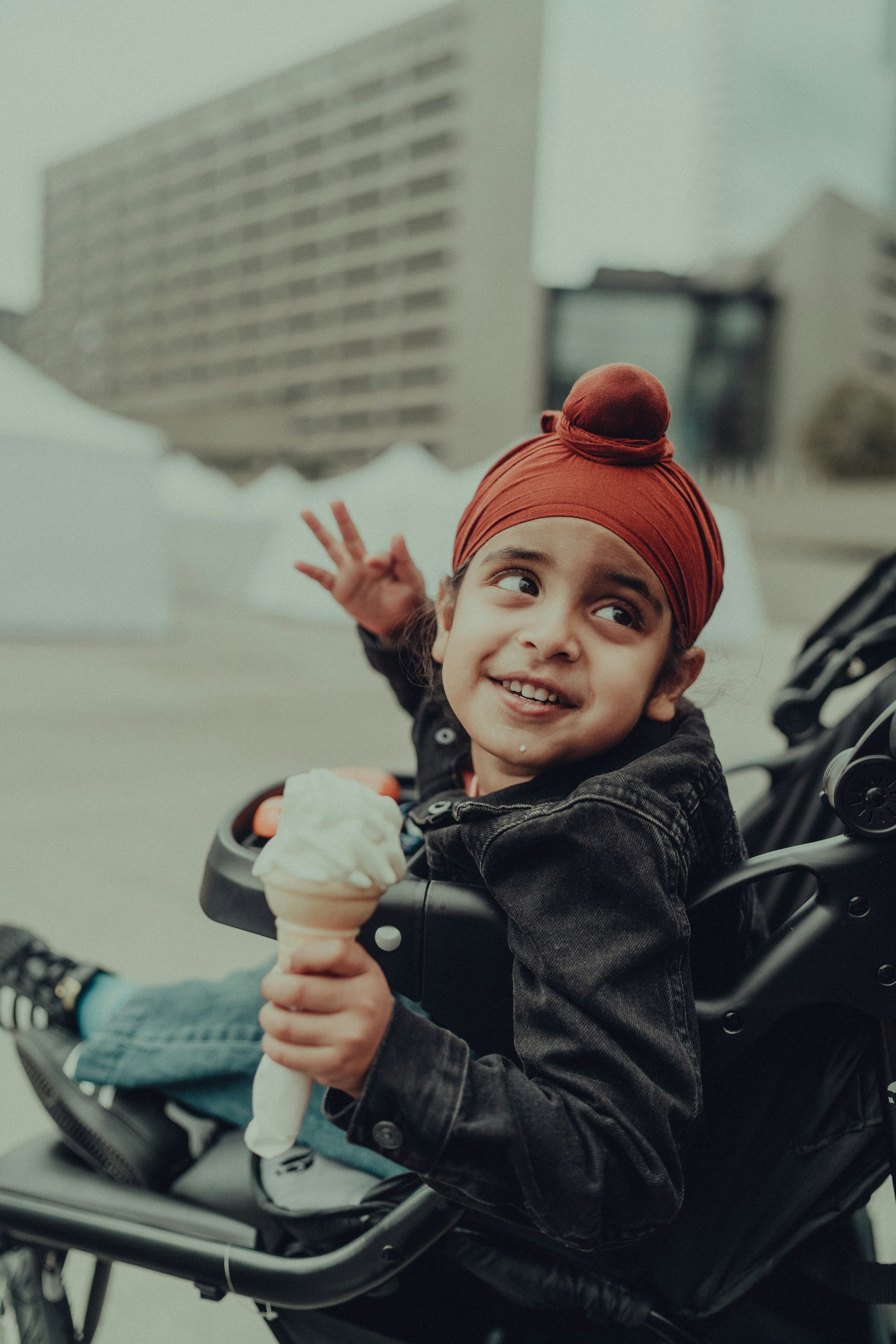 Kid In Stroller